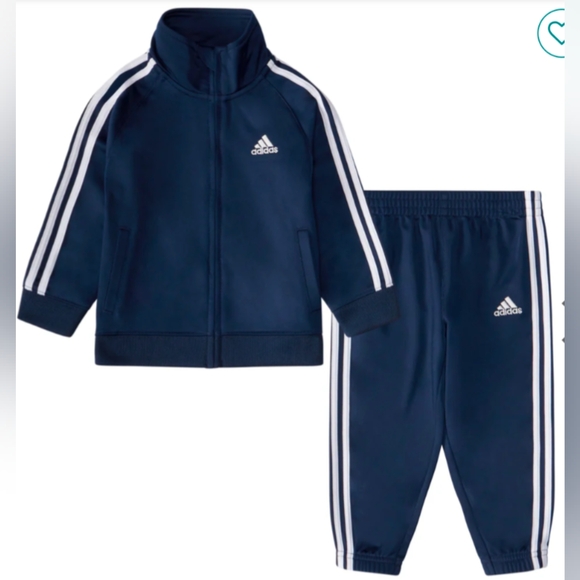 Adidas 18 Months 2pc Tracksuit Set Navy - Picture 1 of 9